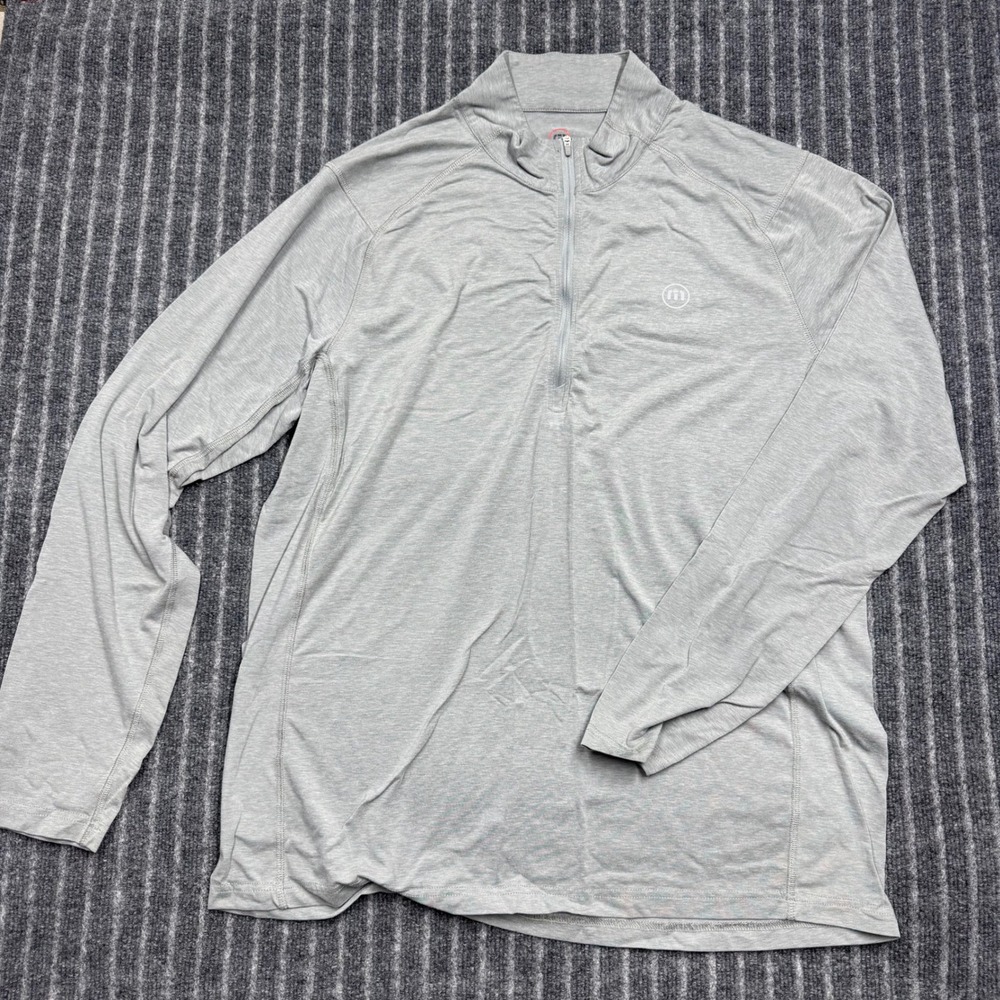 TravisMathew Quarter Zip Pullover XL Grey Performance Golf‎ (2182)